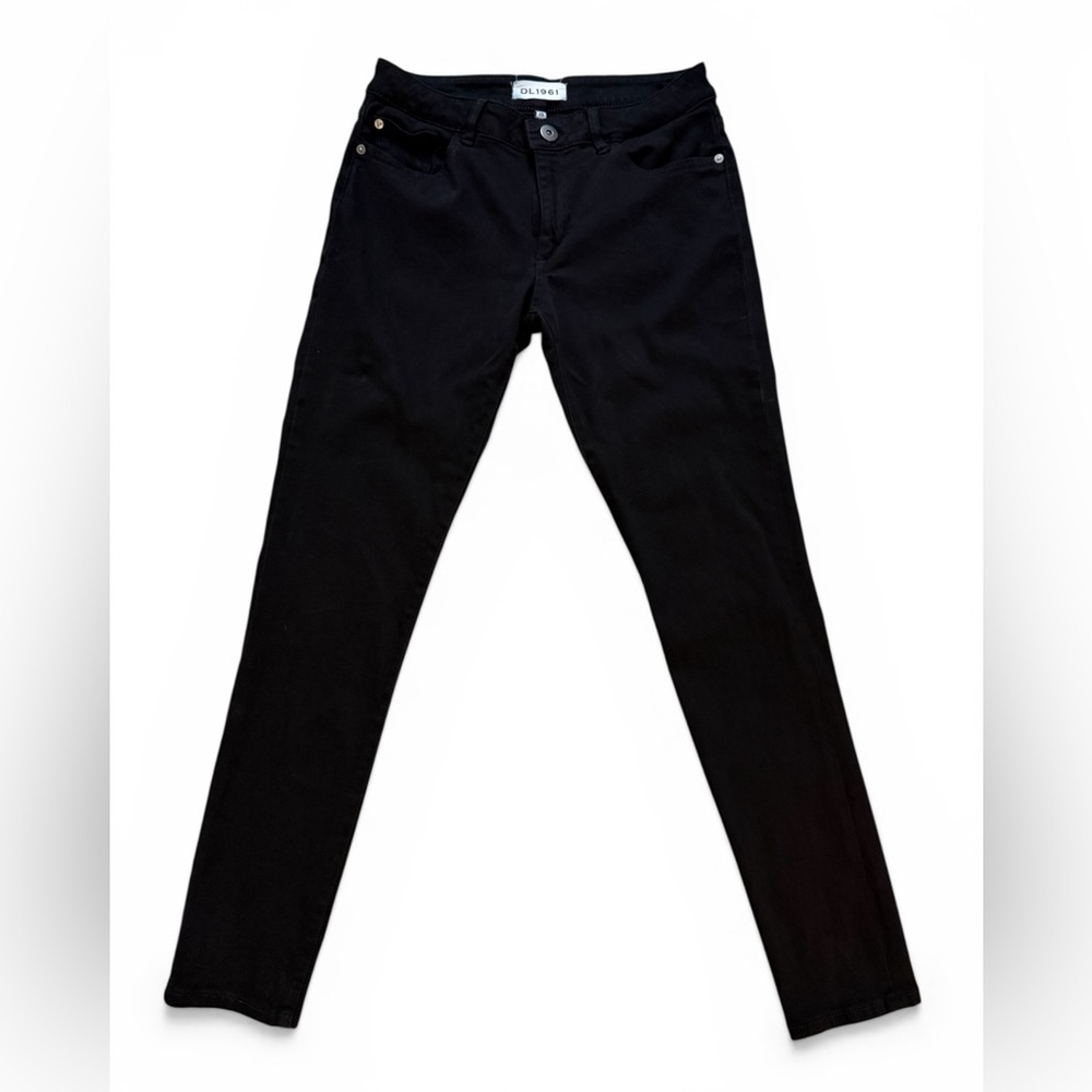 DL1961 Camila Black Skinny Mid Rise Jeans